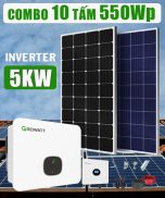 [3 – 4 triệu TIỀN ĐIỆN] 10 tấm pin 550Wp + Inverter 5kW